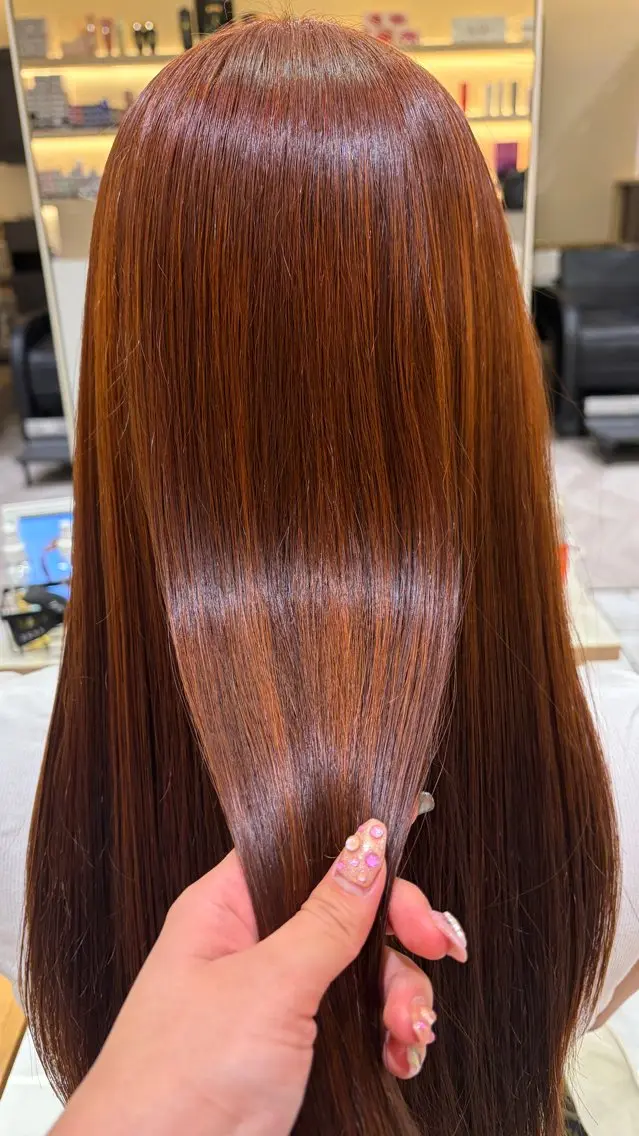 カラー ヘアカラー 海優⭐️ネイル⭐️ 透明感カラーのヘアスタイル