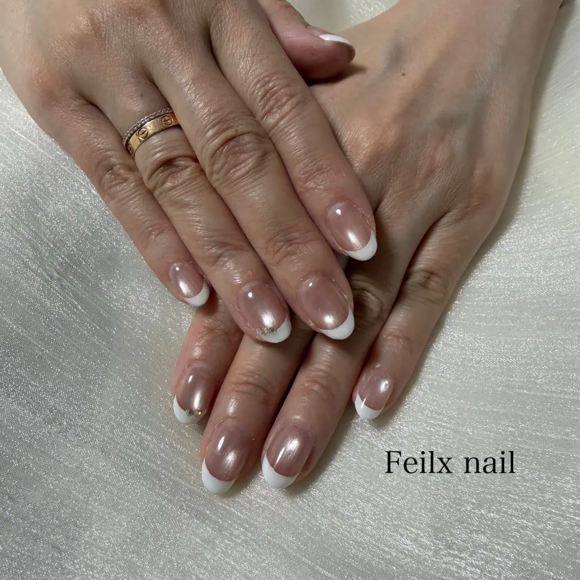 ネイル ハンドネイル Felixnail TANAKA🐰🤍のネイルデザイン