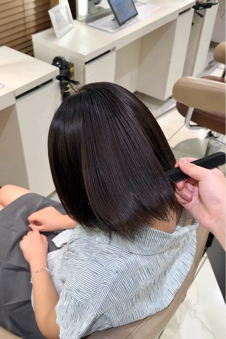 ミディアム カラー 髪質改善 北島亜弥/髪質改善 /カラーのヘアスタイル