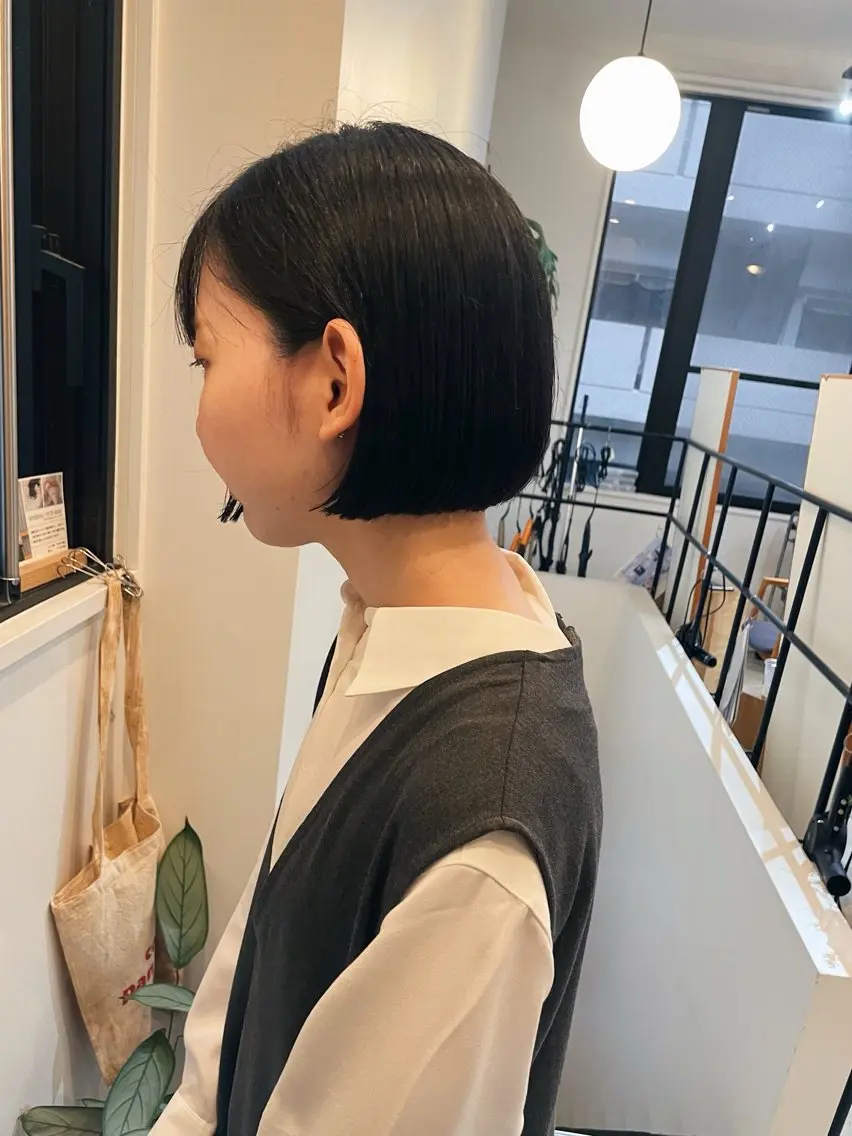 ショート カット ヘアカラー トリートメント ボブ／パーマ指名 No. 1🍃れんとのヘアスタイル
