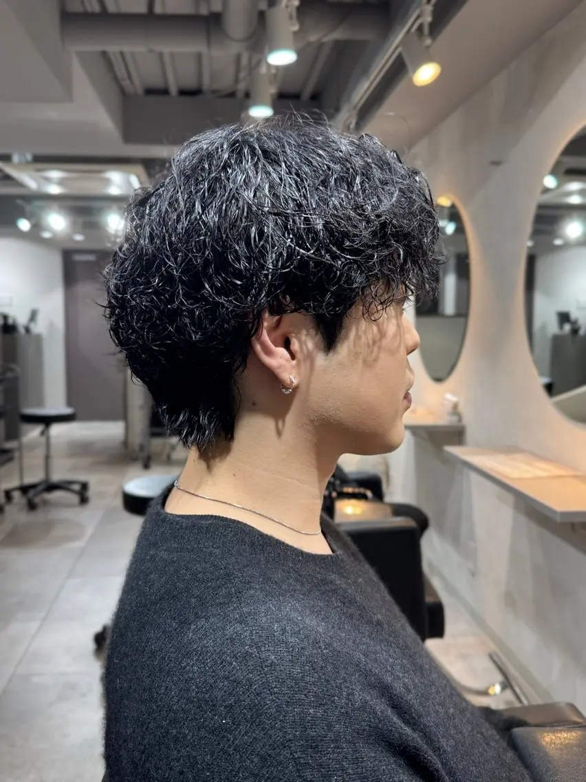 ショート パーマ メンズ カット パーマ MIYU /メンズパーマ✨💫のヘアスタイル