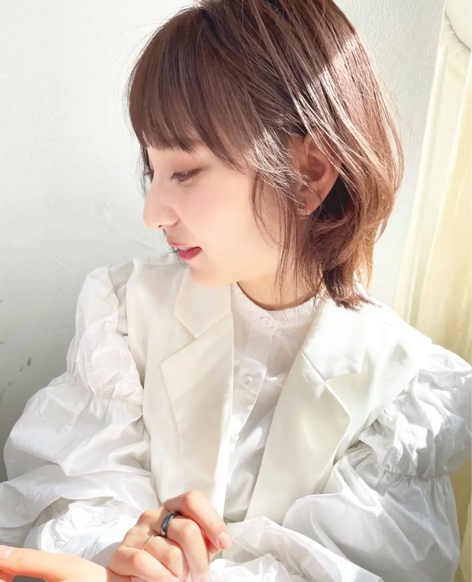 セミロング 石川 理恵のヘアスタイル