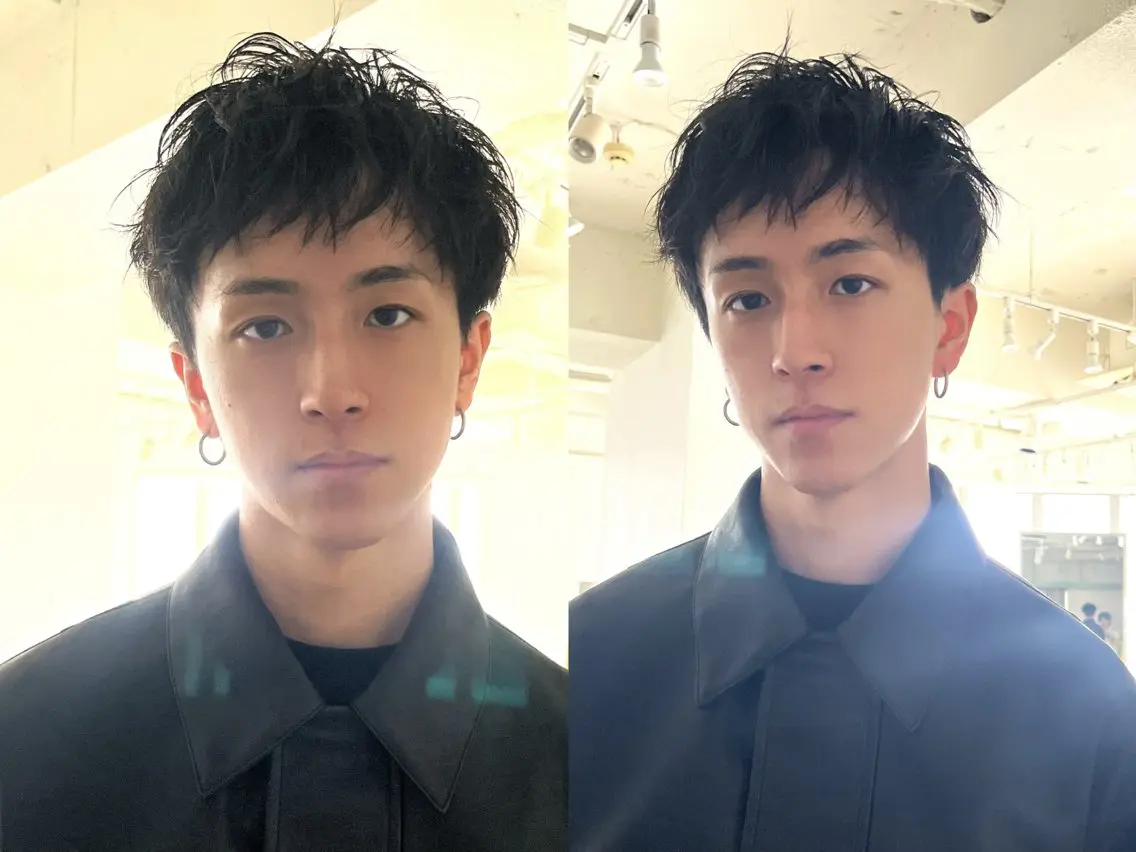 ショート メンズ カット センターパート職人 柏/メンズ/ ハルキのヘアスタイル