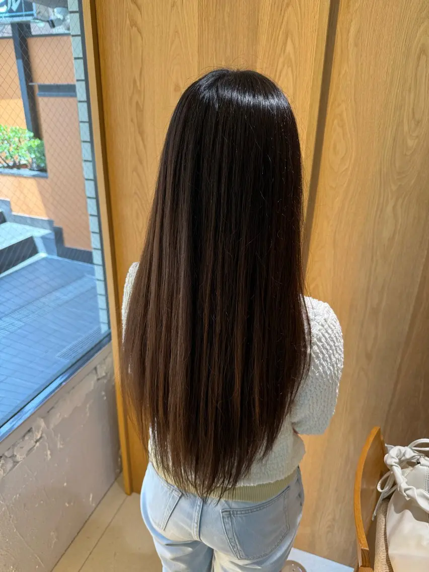 ロング カット 縮毛矯正 BASSA野方店 ⭐️MANA⭐️のヘアスタイル