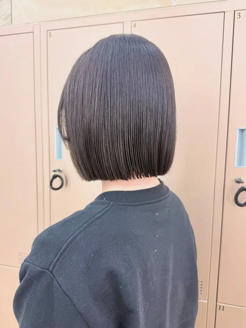 ミディアム カット ヘアカラー トリートメント 髪質改善🦋韓国ヘア /艶髪カラー/ゆうとのヘアスタイル