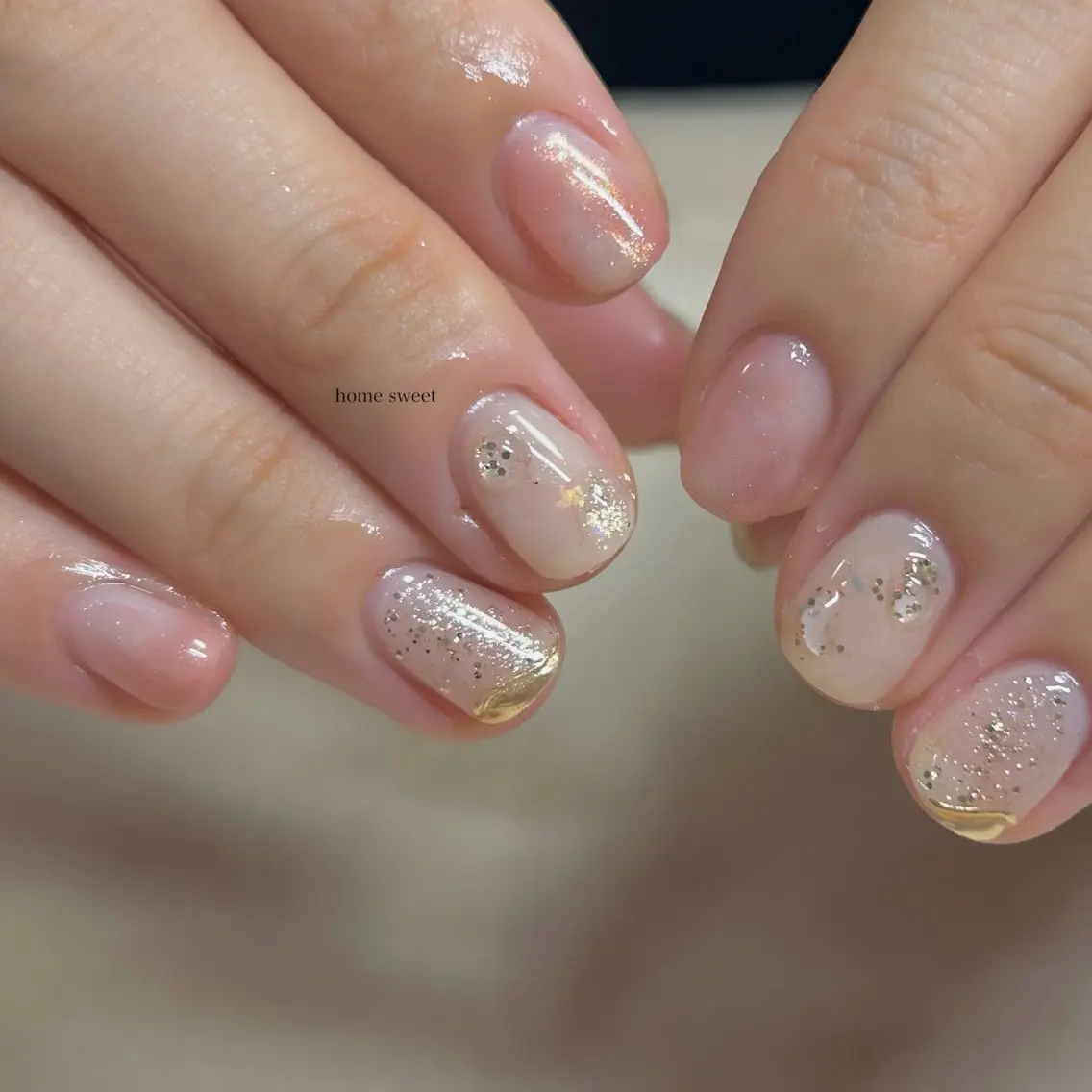 ショート ショートネイル. Home sweetのネイルデザイン