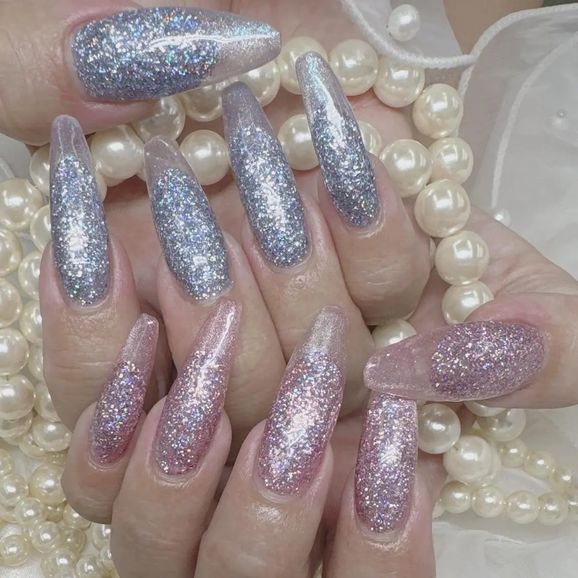 長さだし💅2色選べるマグネットネイル練習モデル募集!オフ無し長さだし10本★ワンカラーorグラデーションの写真