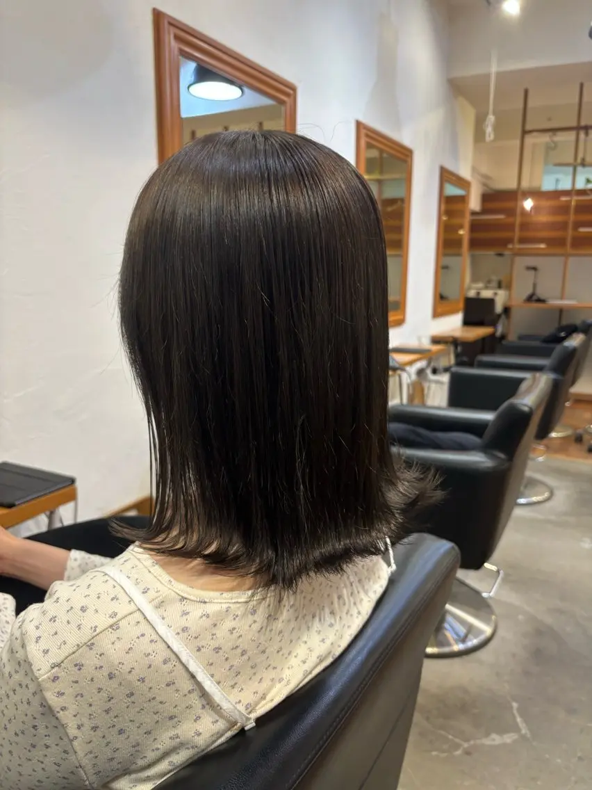 ミディアム カラー 透明感カラー ショートボブ特化🫧 /洋平【中目黒】のヘアスタイル
