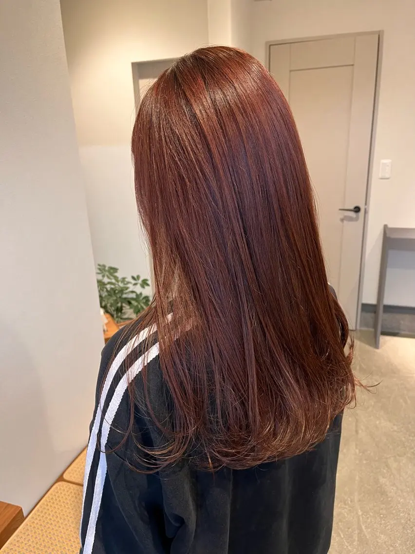 ロング カラー カット ヘアカラー 堀越 エリのヘアスタイル