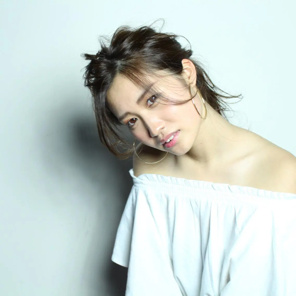 セミロング ヘアアレンジ 横井伴典 名古屋駅 メンズパーマ/カットのヘアスタイル