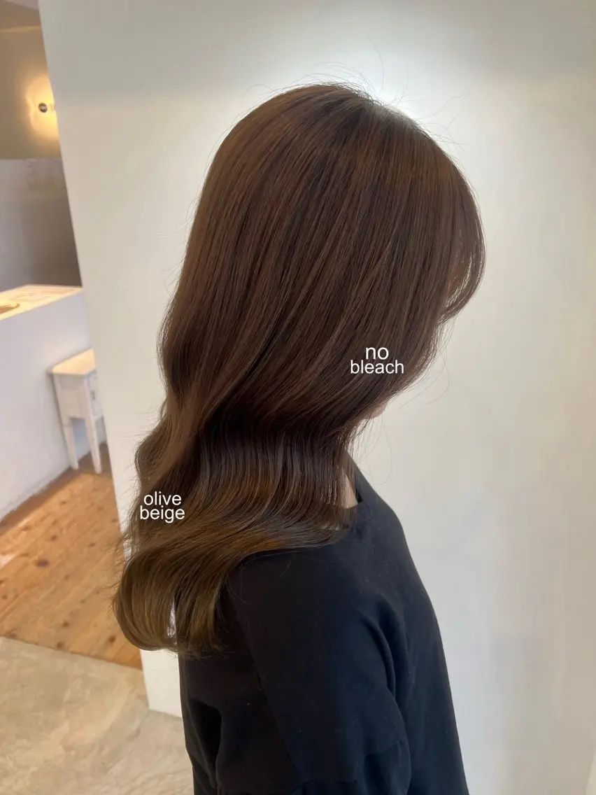 セミロング セミロングパーマ ボブ 顔まわりレイヤー 顔周りカット 髪質改善 カット ヘアカラー トリートメント YARD.長田 唯のヘアスタイル