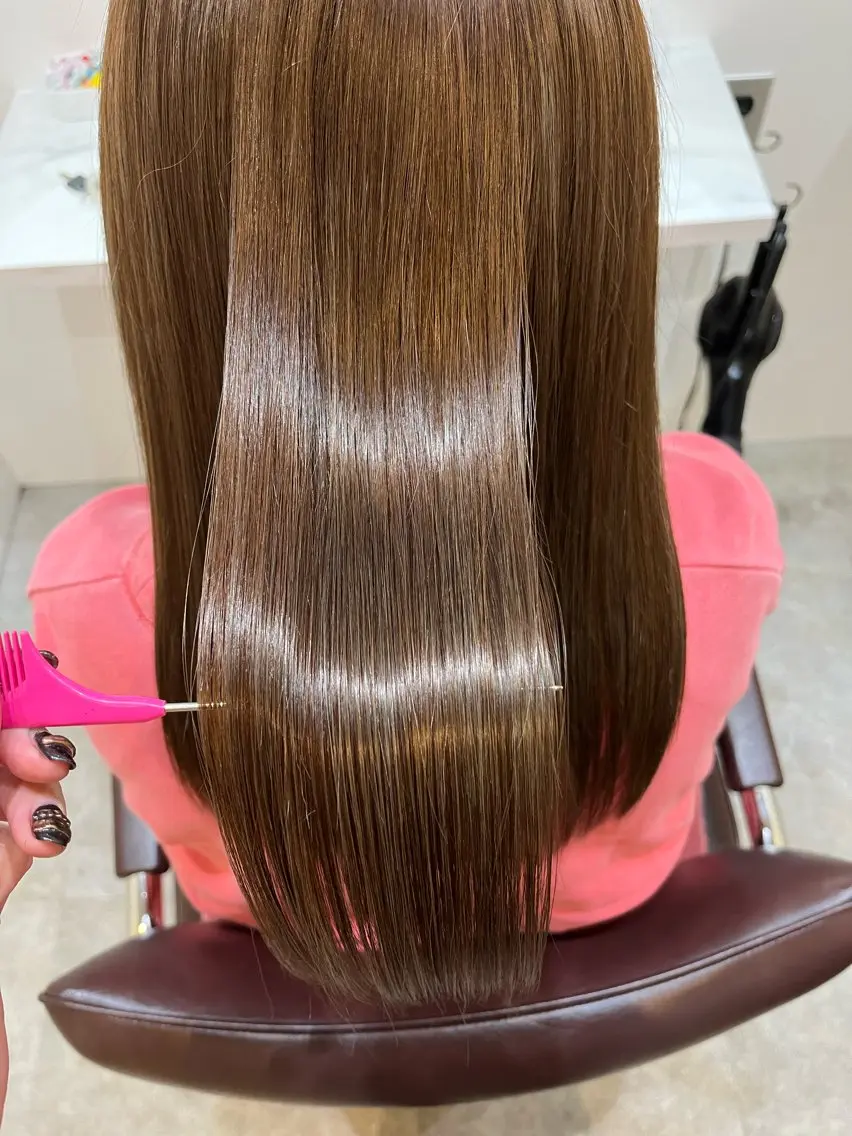 セミロング カット ヘアカラー トリートメント 【髪質改善 艶髪】 布川 莉穂のヘアスタイル