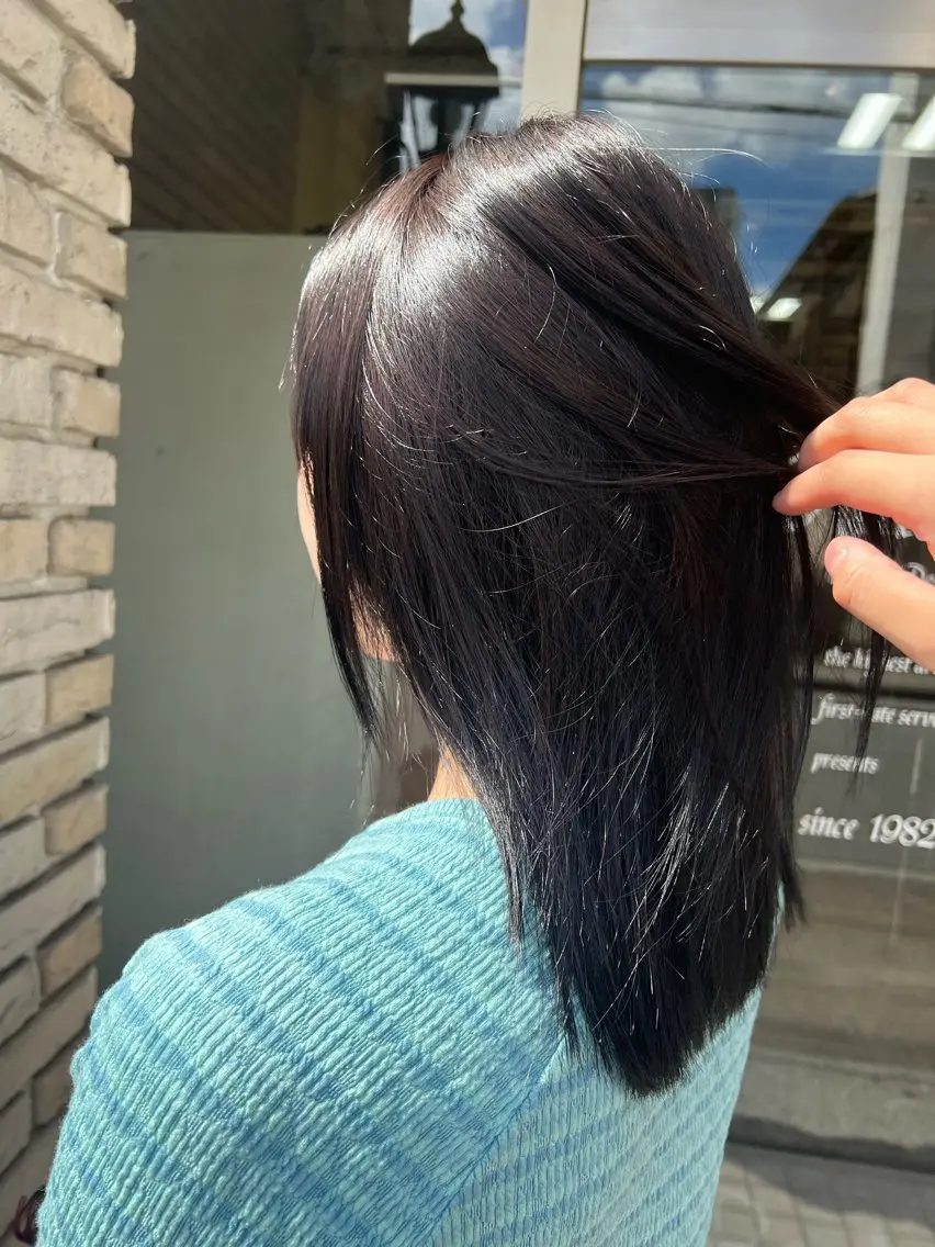 カラー 透明感カラー 鶴島 凜のヘアスタイル