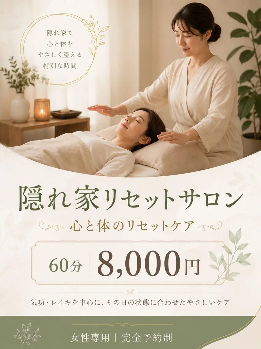 心と体のリセットケア 60分の写真