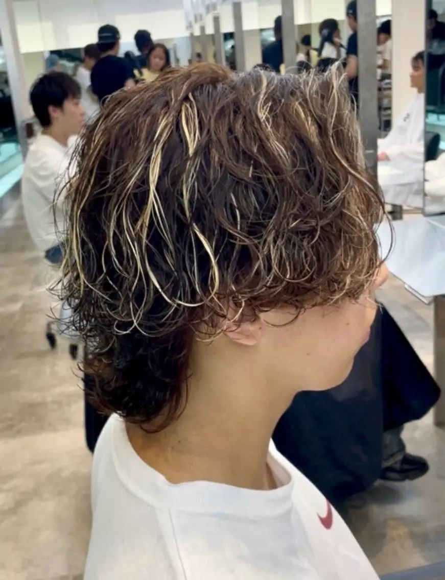 ミディアム パーマ ミディアムパーマ パーマ fifth park /あつきのヘアスタイル