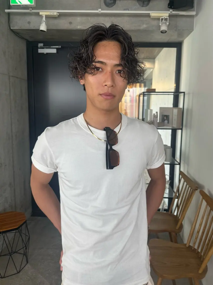 メンズ カット ヘアカラー 高田 翔平のヘアスタイル