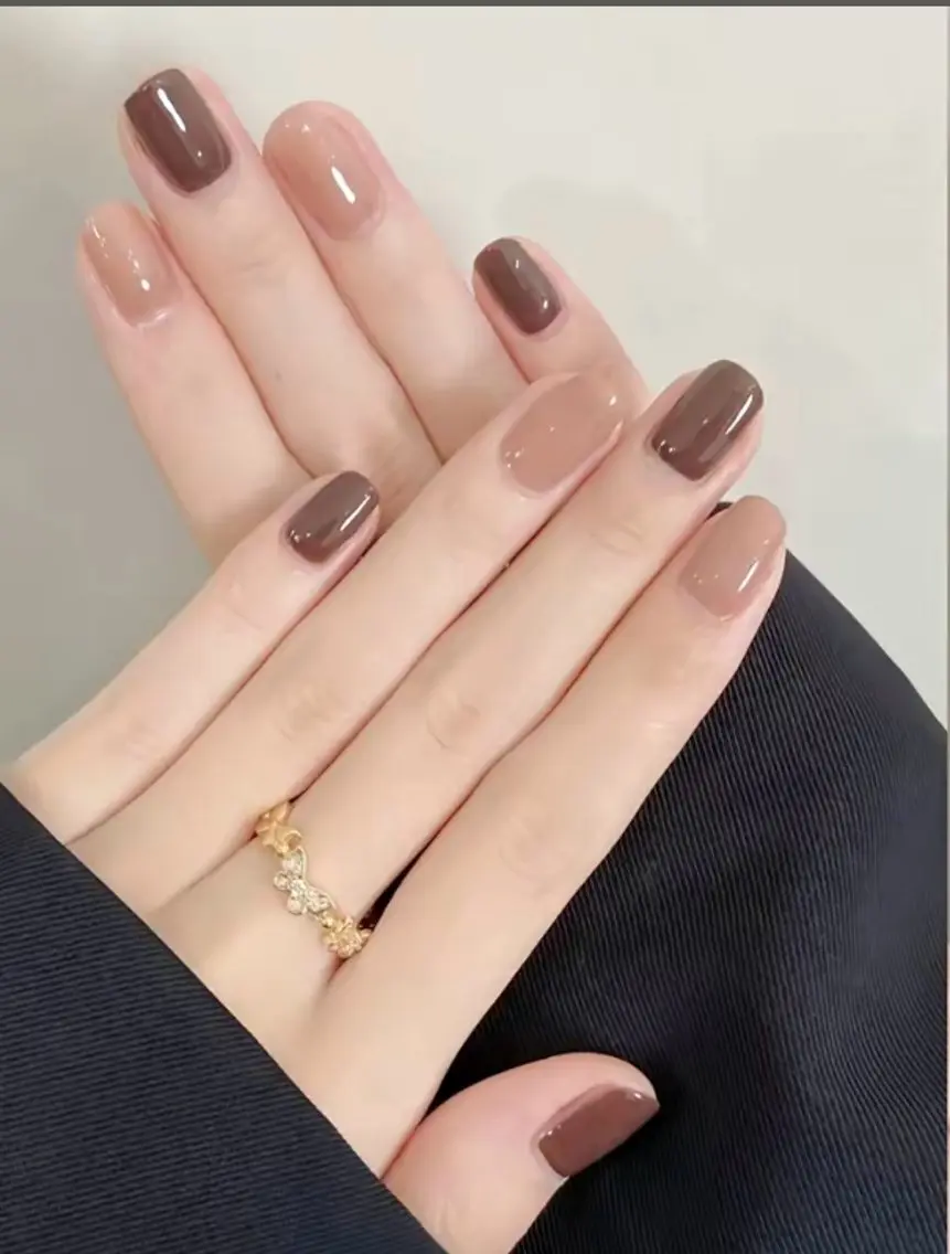 ネイル オーロラネイル チークネイル 長さ出し フレンチネイル ジェルネイル Yumi nail luckyのネイルデザイン