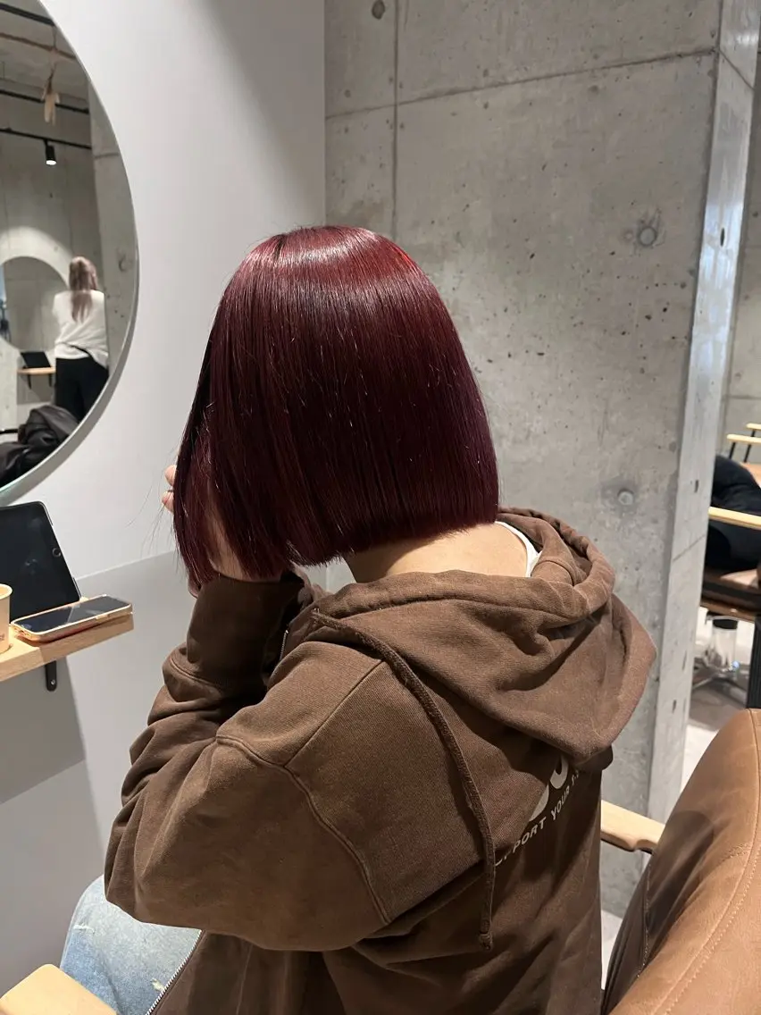 【人気no.3】【ブリーチなしで透明感】カット+ブリーチなしダブルカラー+クイックトリートメントの写真