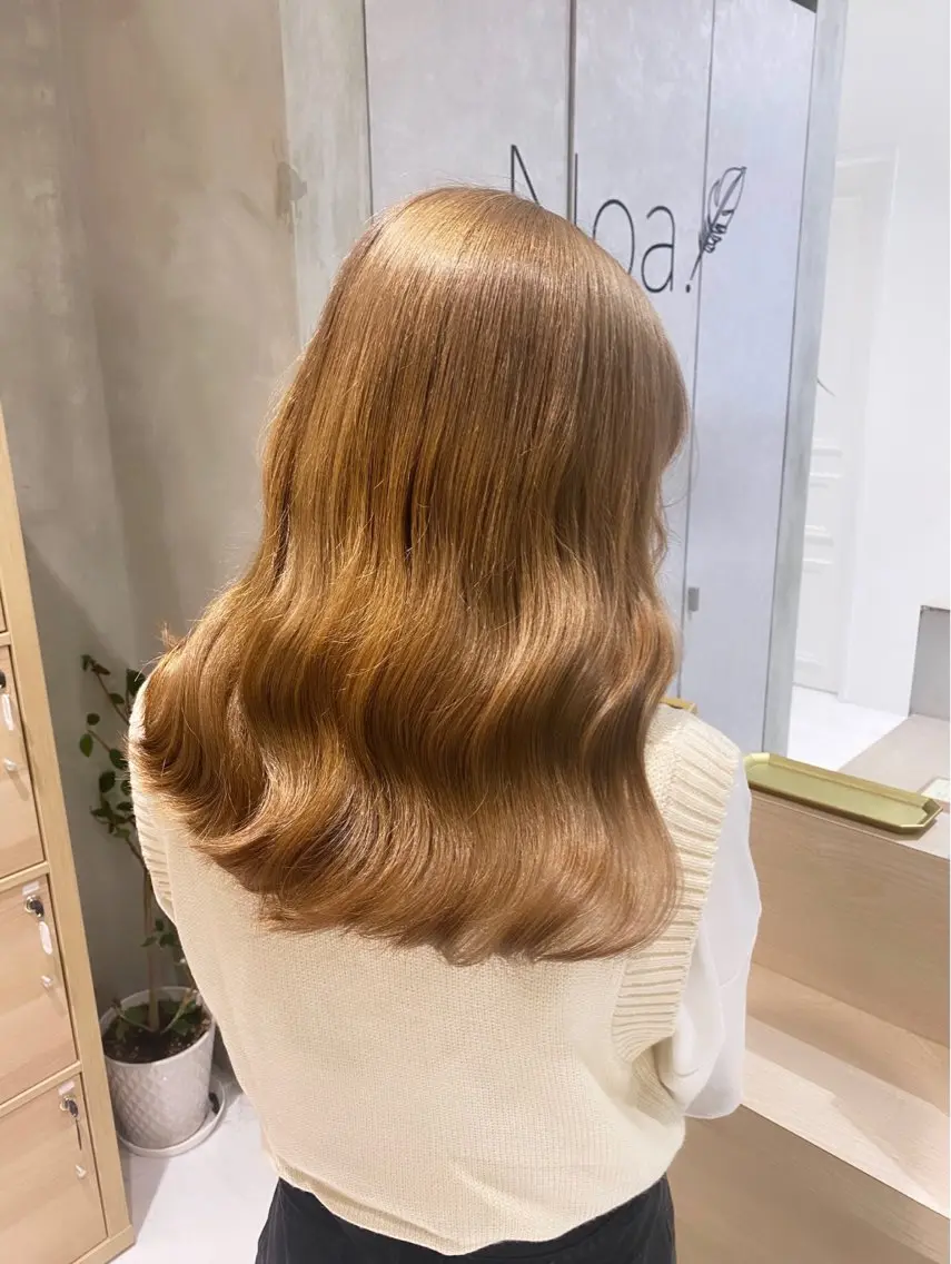 セミロング カラー TELA HAIR 石岡♡aikaのヘアスタイル