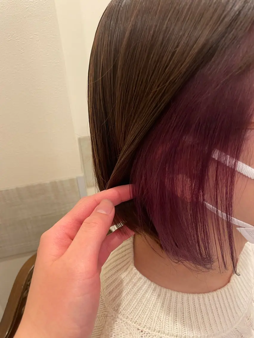 ミディアム カラー メンズパーマ 似合わせカットのヘアスタイル