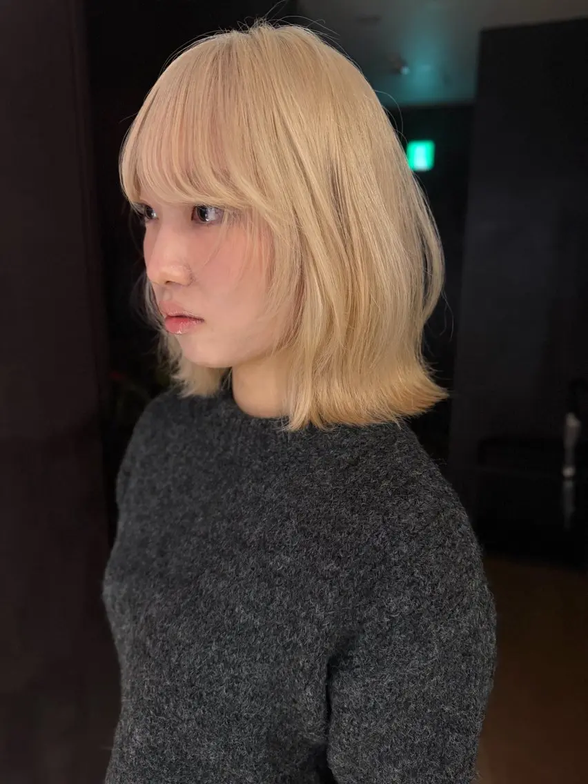ミディアム hatano kahoのヘアスタイル