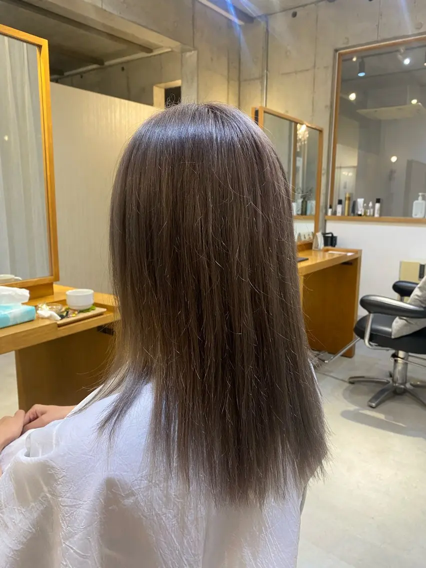 セミロング カラー ブリーチ . SHIZUKAのヘアスタイル