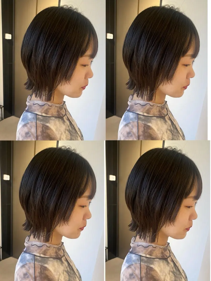 ショート レイヤーカット ウルフカット ウルフレイヤー カット fier_umeda 梨花 rifaのヘアスタイル