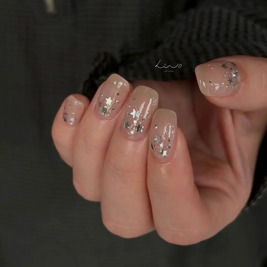 ネイル ニュアンスネイル ショートネイル ハンドネイル nail salon linoのネイルデザイン