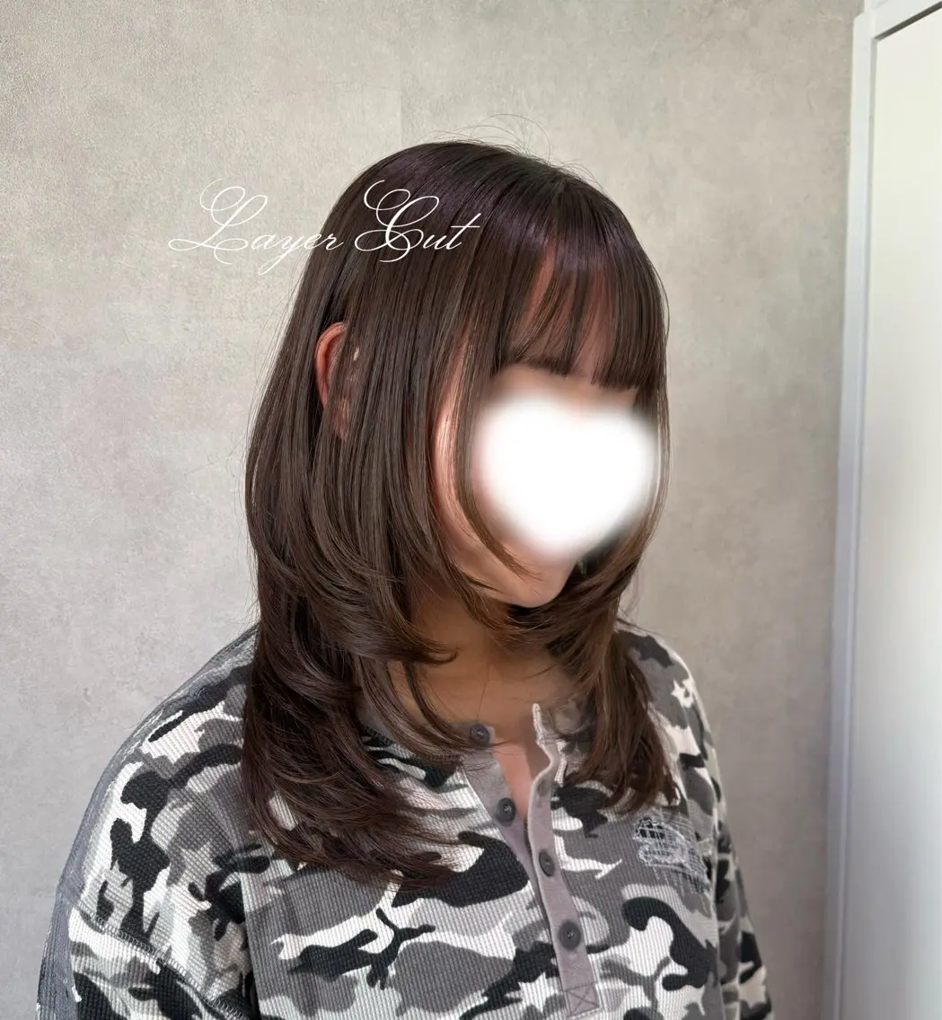 セミロング レイヤーカット 🎀韓国スタイル/ ワンホンヘア/ことねのヘアスタイル