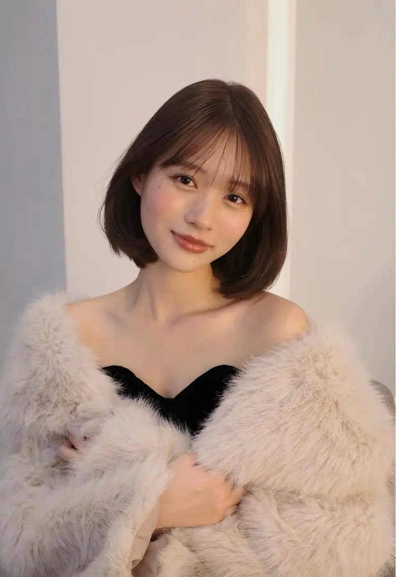 ショート 髪質改善 似合わせカット 期間限定｜青山｜ 美顔形成カットのヘアスタイル