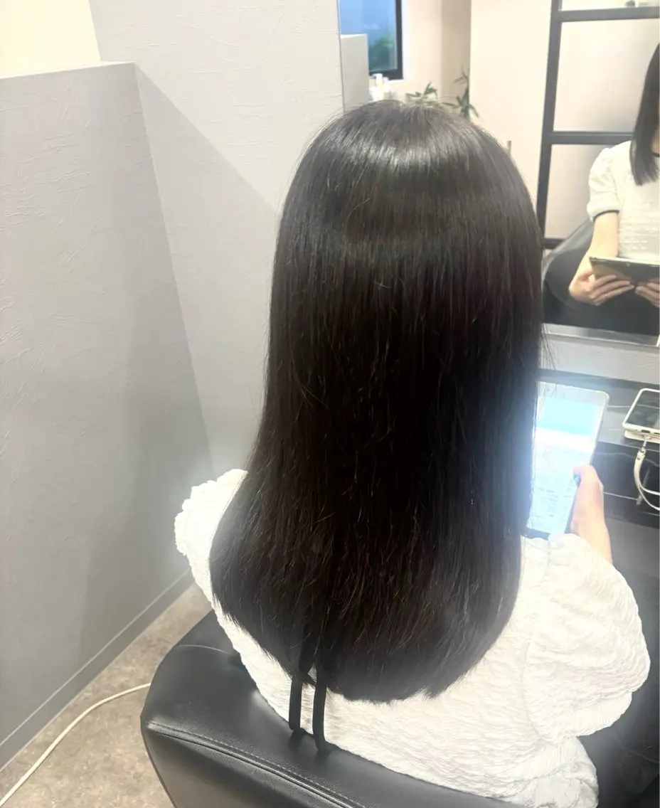 ロング 似合わせカット 骨格/顔型/診断/ 伏見/伊藤桃花のヘアスタイル