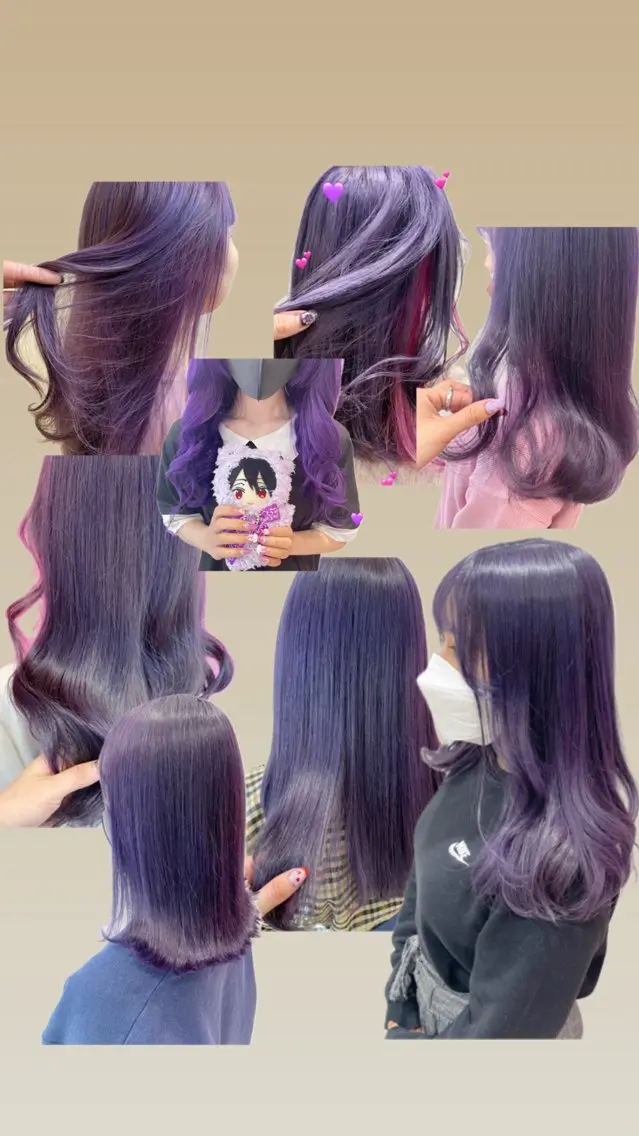 カラー ブリーチ ブルーカラー ラベンダーカラー カット ヘアカラー トリートメント ヘッドスパ 新宿駅近♡個室 ♡関口三都季🌜のヘアスタイル