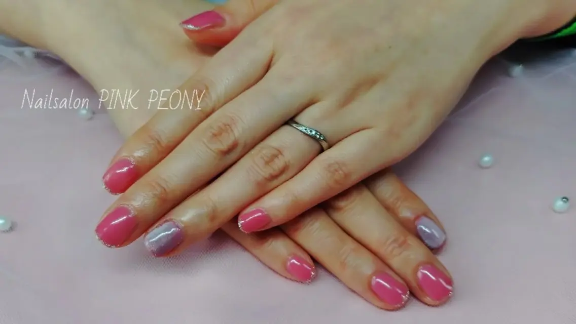 ネイル PINK PEONY AMIのネイルデザイン