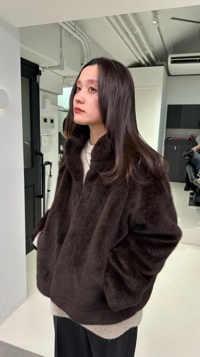 セミロング カラー ブリーチ ブラウンカラー ハイトーンカラー ブリーチなしカラー ボブ カット ヘアカラー トリートメント REINA☁️透明感 カラー/ぷつっと♡のヘアスタイル