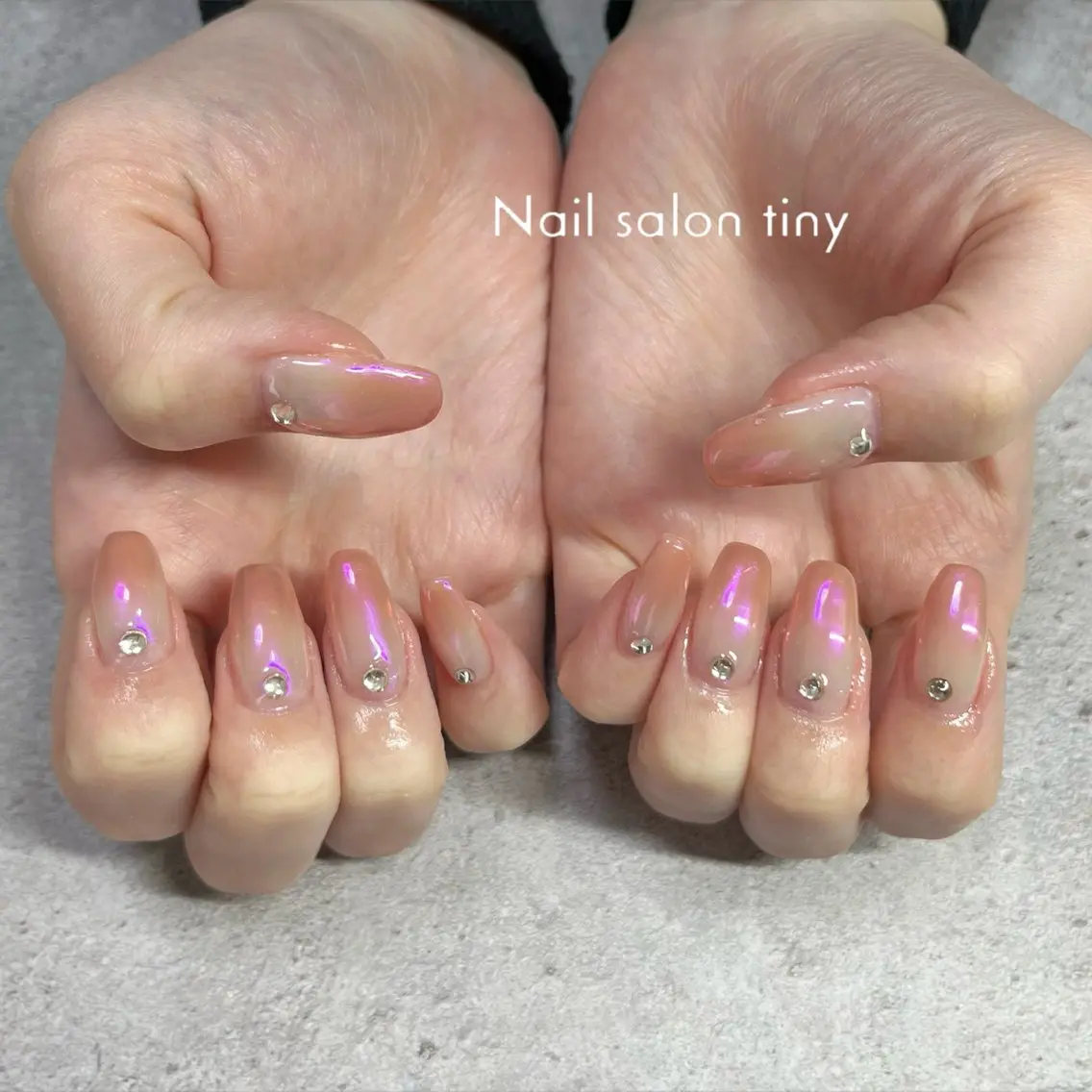 ネイル 持ち込み Nail salon tiny🩵のネイルデザイン