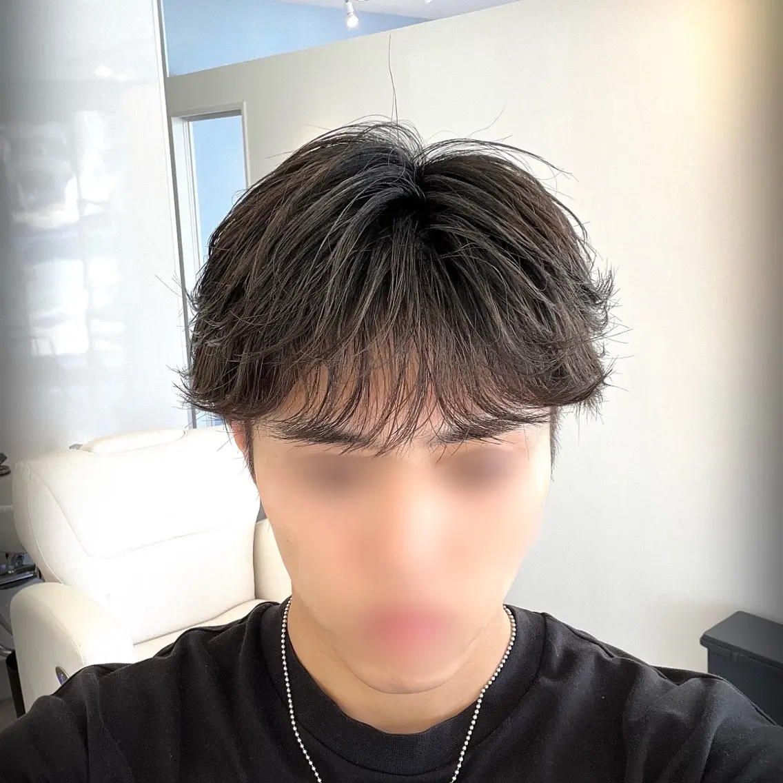 ミディアム パーマ メンズ カット パーマ 坂井竜也 | 新大宮メンズ特化のヘアスタイル
