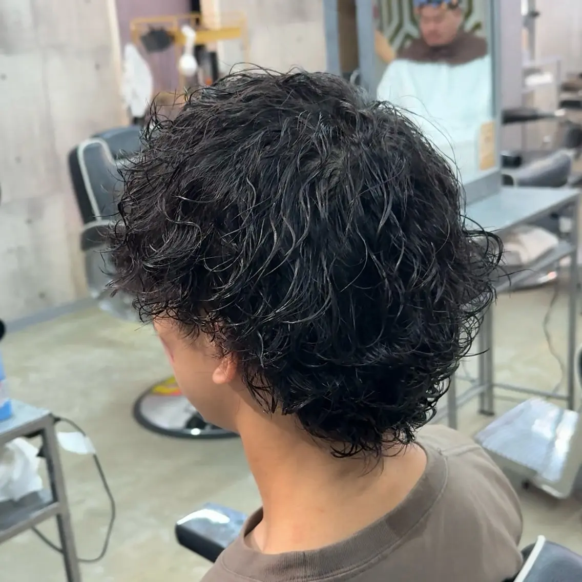 ミディアム パーマ ヘアアレンジ メンズ MENIN メンズ サロン　望月　涼太のヘアスタイル