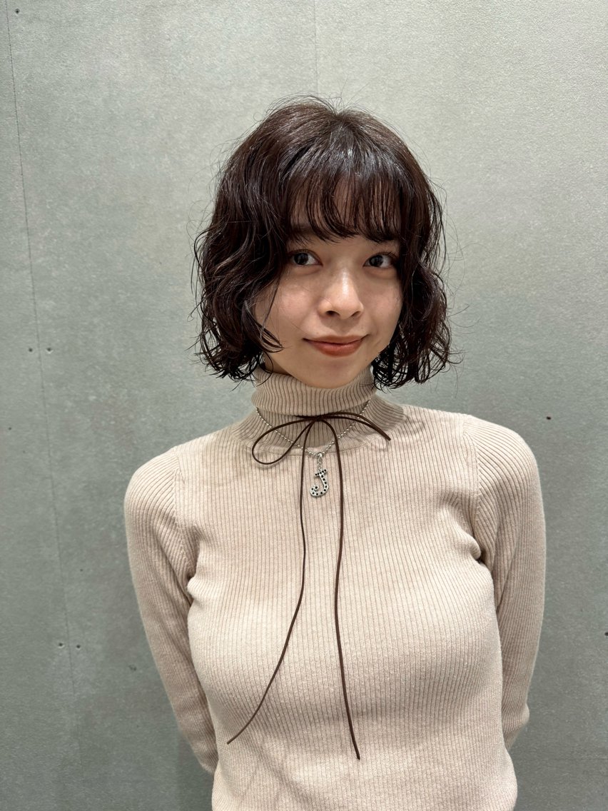 ショート パーマ ボブ カット パーマ トリートメント センスをお届けします 大谷将生infpのヘアスタイル