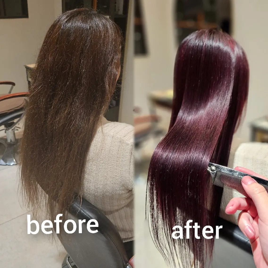 パーマ セミロング ハイライト 髪質改善 縮毛矯正 トリートメント カット ヘアカラー 縮毛矯正 トリートメント 【髪質改善美容師】t occa茨木篠原健太のヘアスタイル