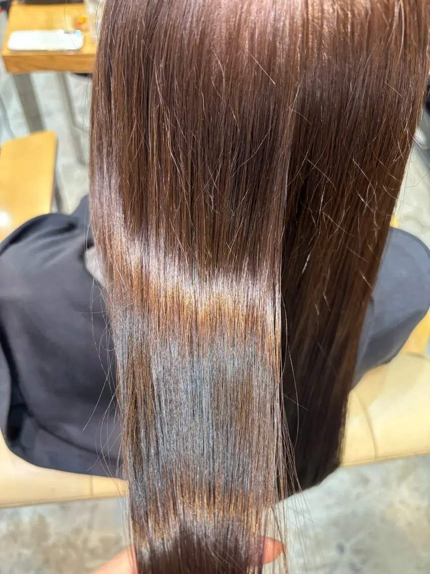 カラー ブリーチ 透明感カラー ブリーチなしカラー ヘアカラー Mo eのヘアスタイル