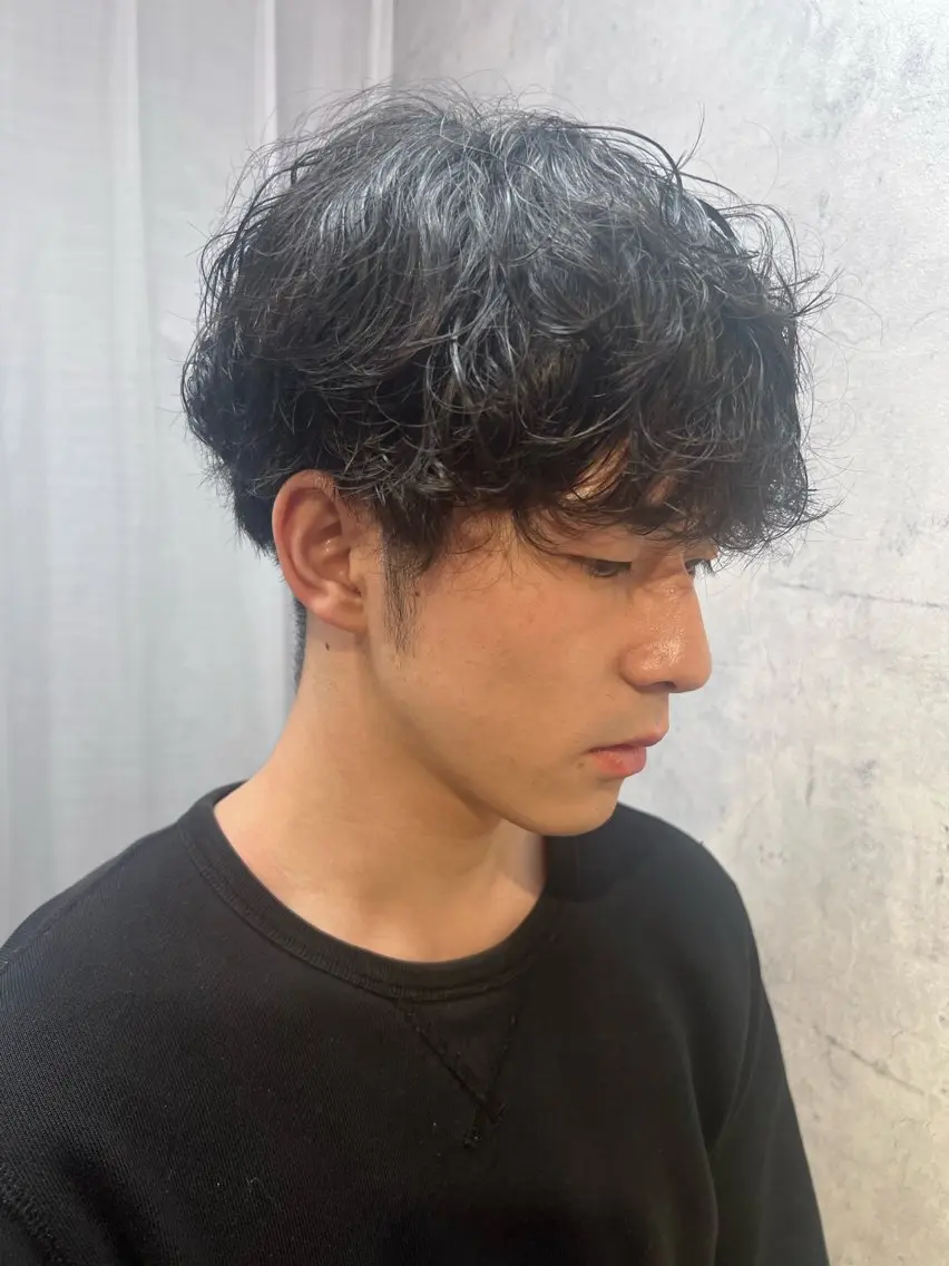 🌀メンズパーマ+カット🌀の写真