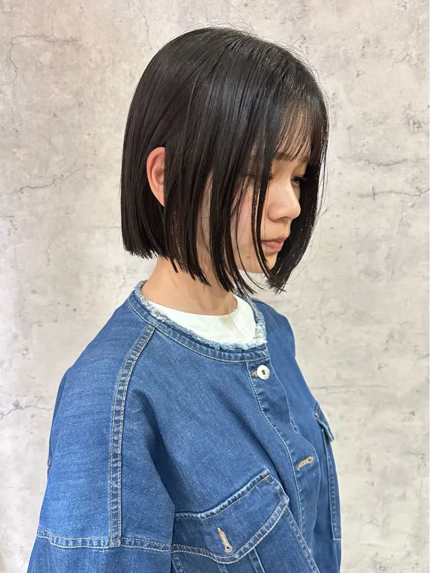 ミディアム ボブ yukie🌷 /暖色🍒梅田サロンのヘアスタイル