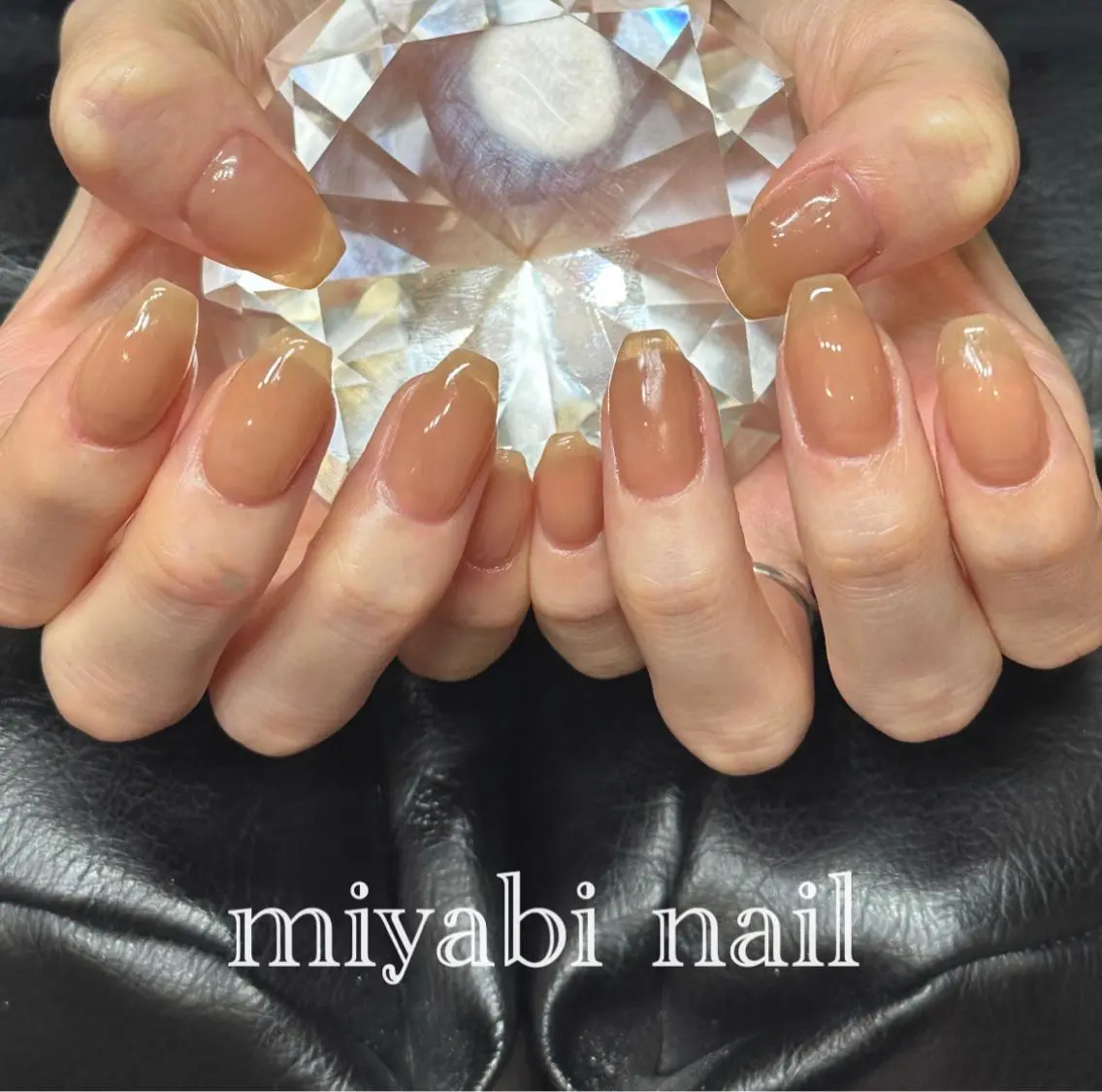 ネイル ジェルネイル オフィスネイル シンプルネイル 冬ネイル ハンドネイル miyabi nail 桂川駅近くのネイルデザイン
