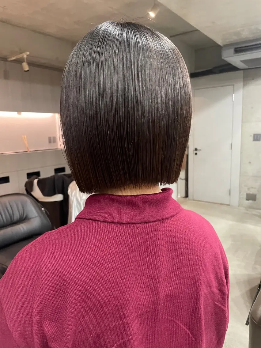 ミディアム カラー カット ヘアカラー トリートメント 表参道🌿赤み消し カラー/チナツのヘアスタイル