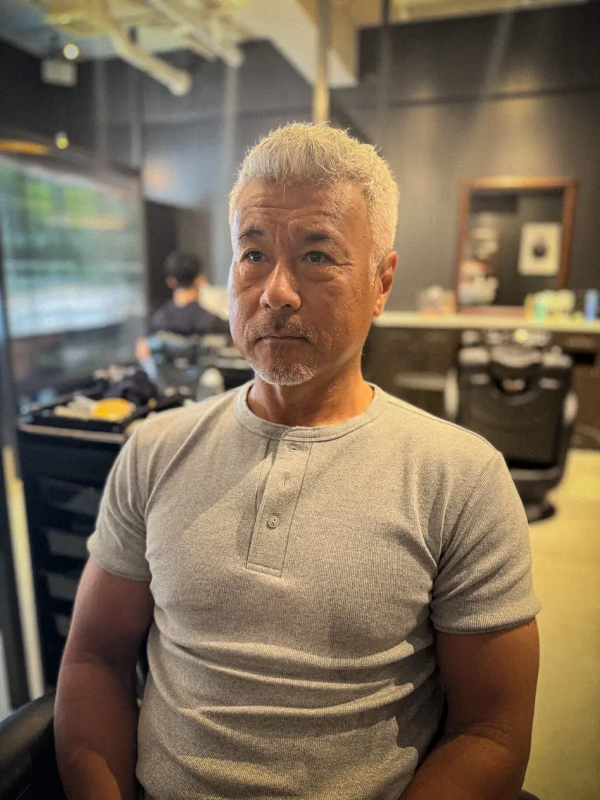 ショート メンズ 💈海外イケオジヘア 💈大村大心のヘアスタイル