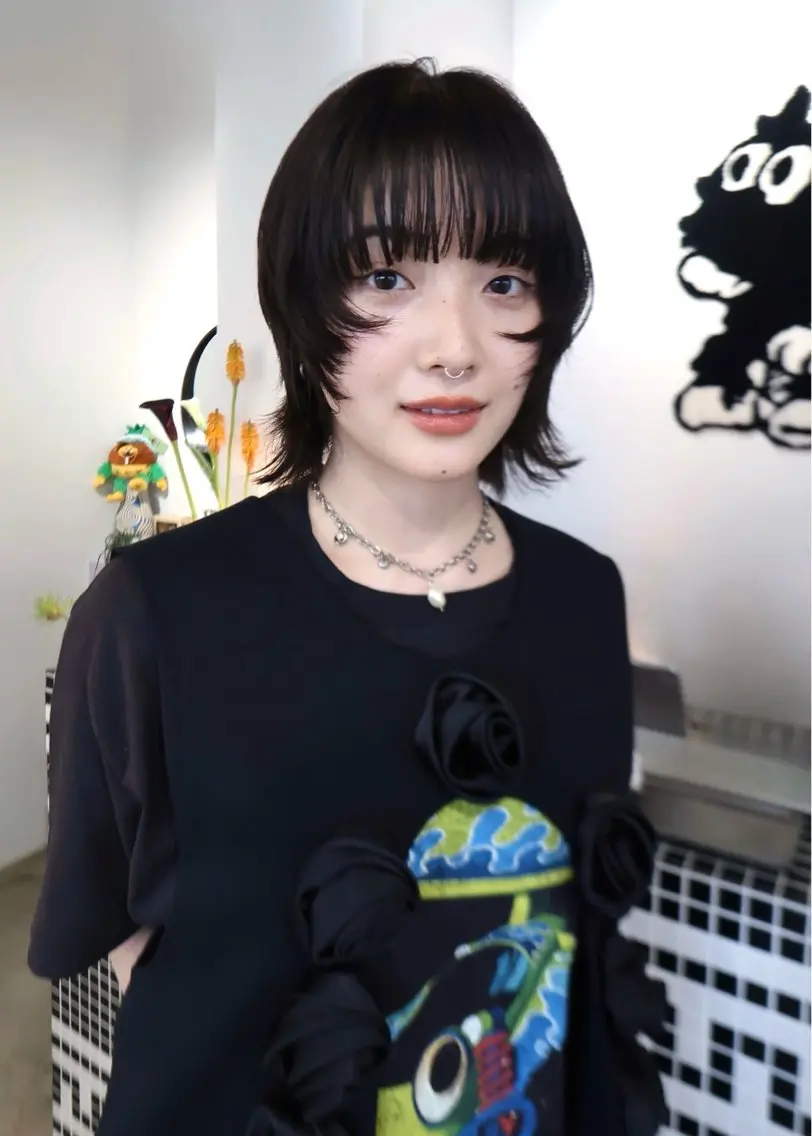 ミディアム カット ヘアカラー ボブ/ブリーチ 学芸大学SaKuraのヘアスタイル