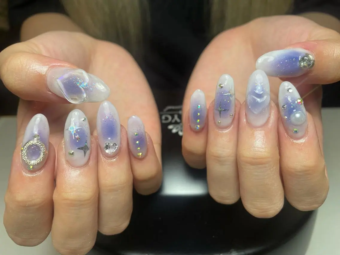 ロング ネイル 長さ出し M. KOTOMIのネイルデザイン