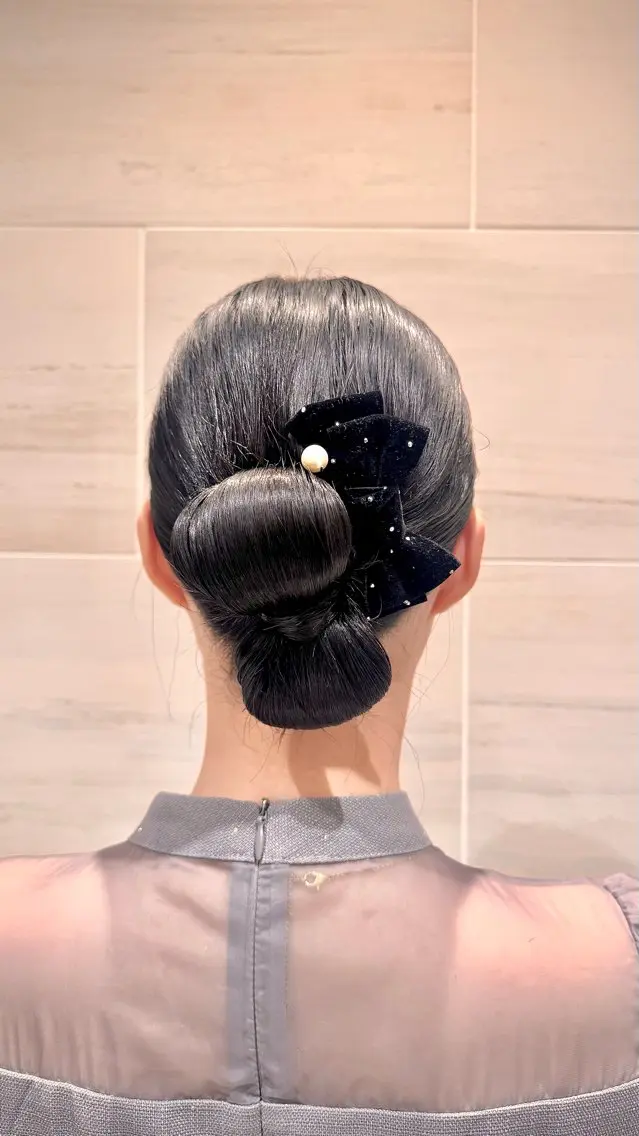 リボンヘアアレンジ❤️の写真