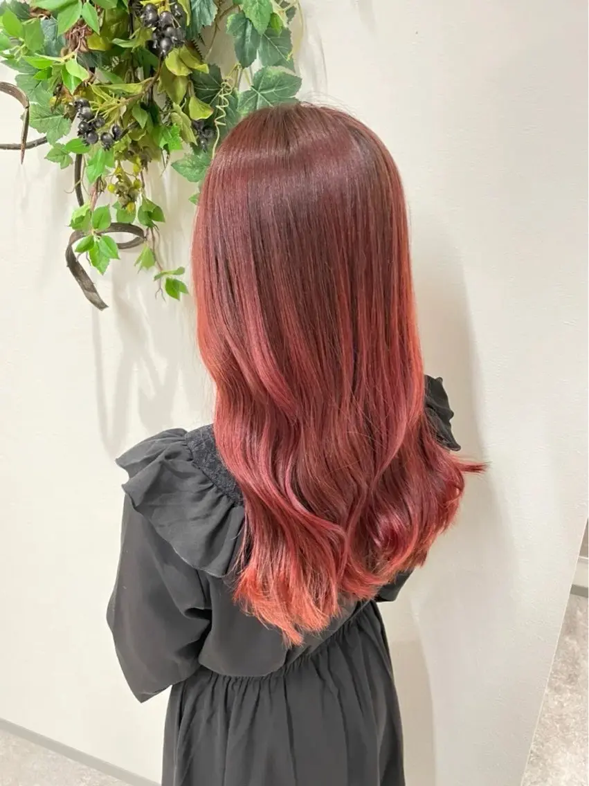 ロング カラー カット ヘアカラー KURUMU 越後匡貴のヘアスタイル