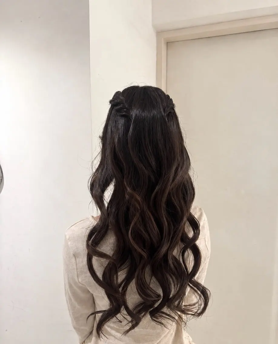 ロング ヘアセット あゆみ/中津 /透明感カラーのヘアスタイル